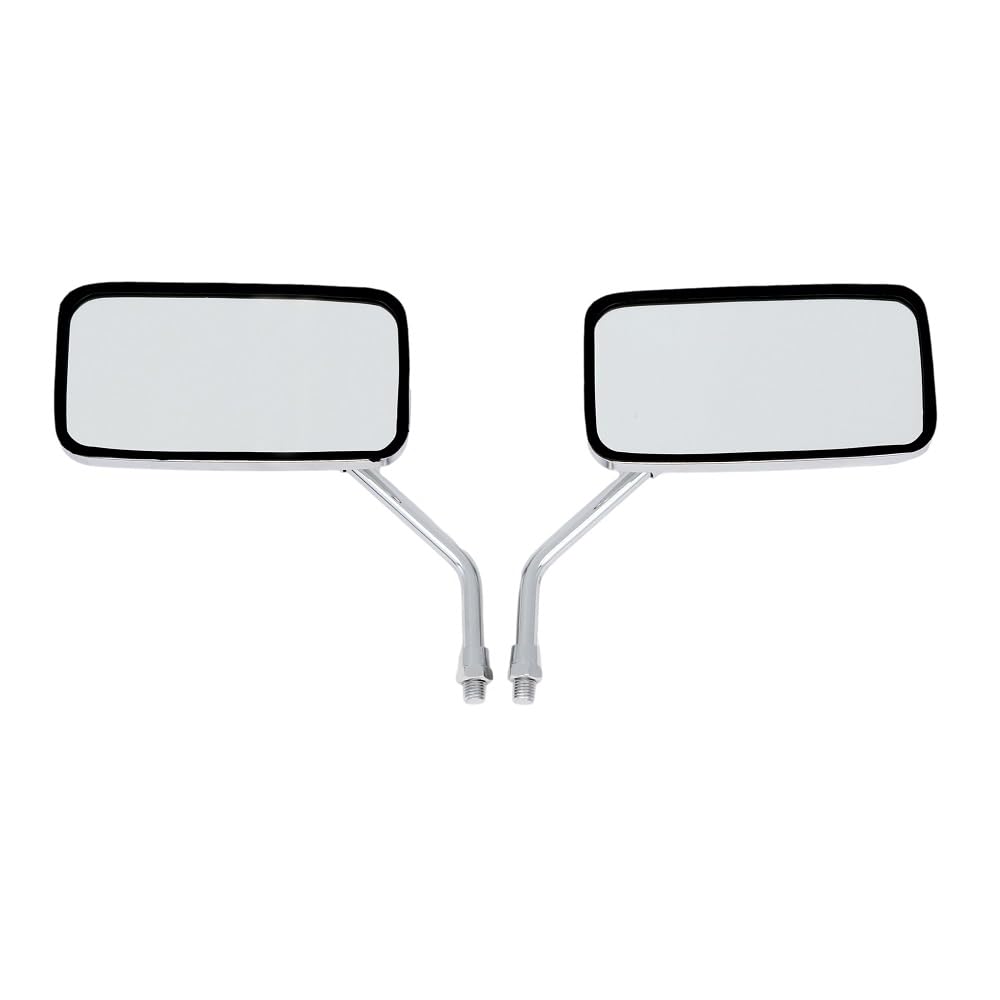 Honda Universal Rearview for Left and Right 10mm Mirrors, Square, Plated, Medium-Sized Vehicles, Set, Right-Hand Threads, CHRIS-101-021