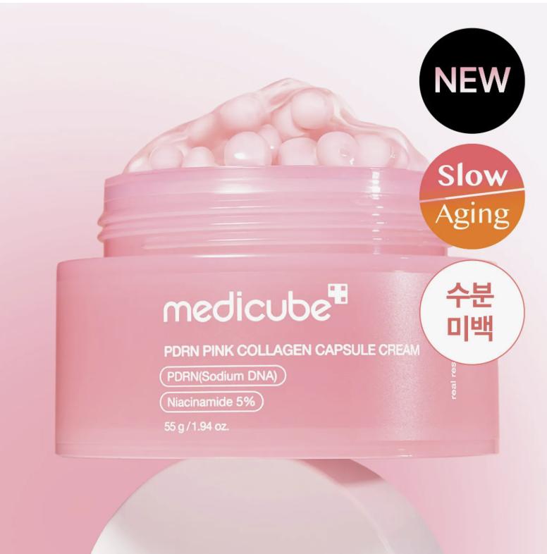 Medicube PDRN Crème Capsule Collagène Rose 55g