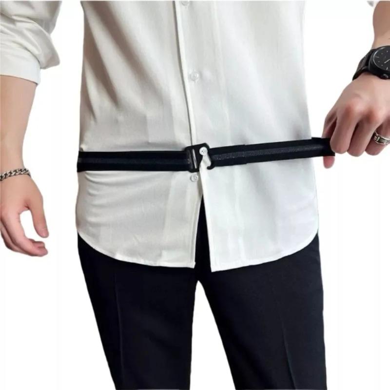 Men'S Nylon Shirt Stays with Anti-Slip Elastic Grip and Adjustable Buckle - Non-Textile Weaved Shirt Holder Straps