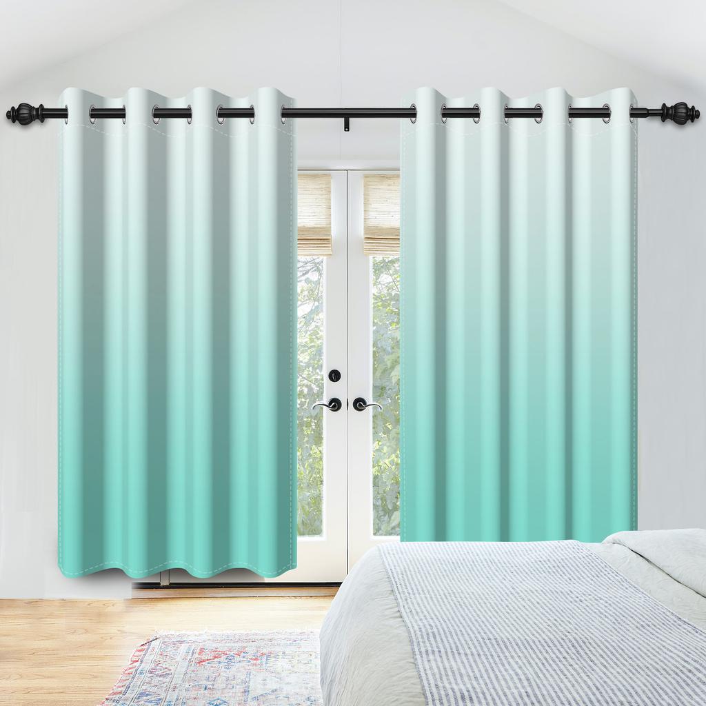 Moderne Kleurverloop Gordijnen Meerdere Opties Minimalistisch Slaapkamer Woonkamer Decoratieve Raambekleding Gordijn Lichtblokkerend Voor Ruimte Polyester