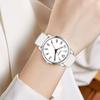 Wristwatch Women Silicone Belt Stylish Waterproof Ultra-thin Analog Arabic Numerals Fashion Thin Lightweight High School Students Watch for Women