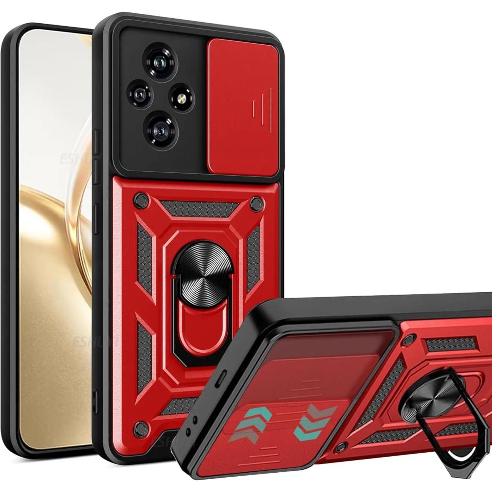 Armor Case for Honor 200 Lite Cover for Honor 200 Pro with Lens Protection with Ring Magnetic Holder Business Full Protection Cover