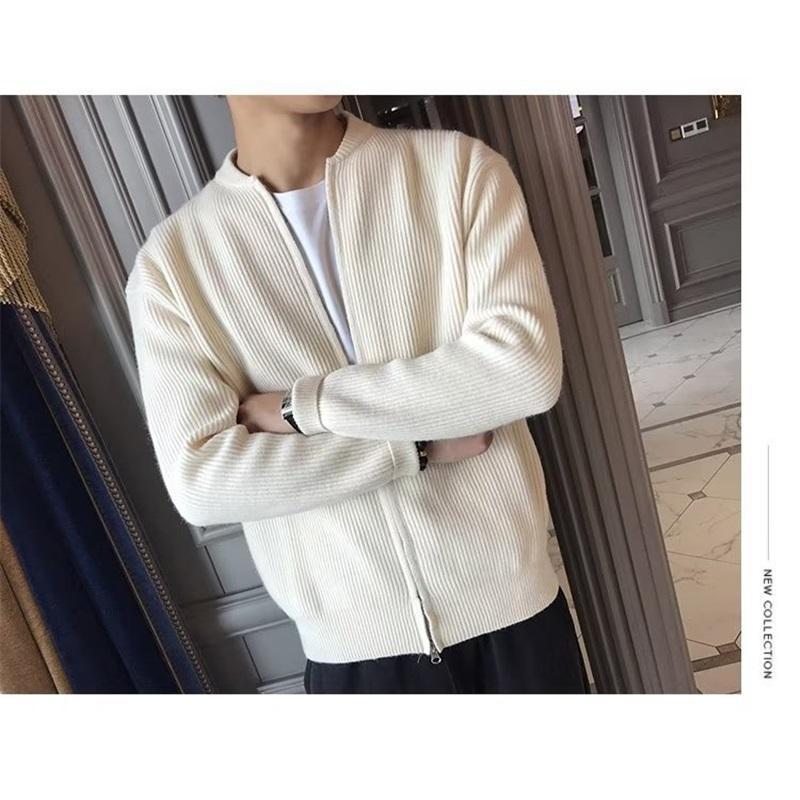 Men's Warm Knit Sweater Jacket