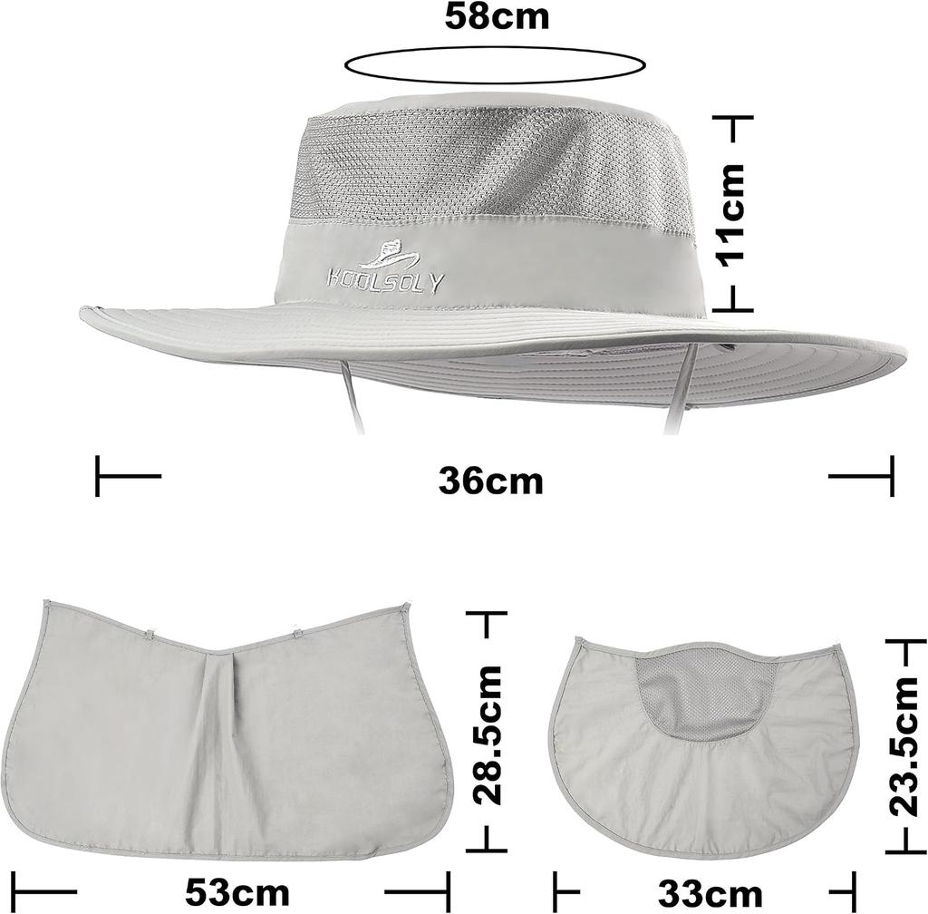 Fishing Hat,Sun Cap with UPF 50+ Sun Protection and Neck Flap,for Man and Women