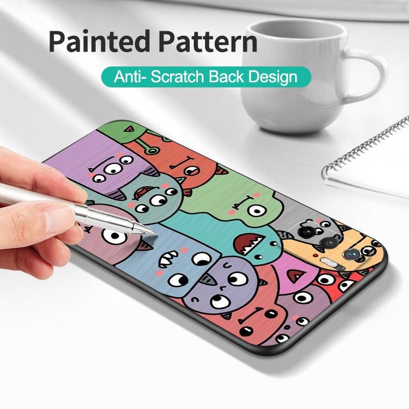 For Poco M3 Pro 5G Case 6.5" Xiaomi Redmi Note 10 5G Phone Back Cover Bumper POCOPHONE Black Tpu Case Cute Funy
