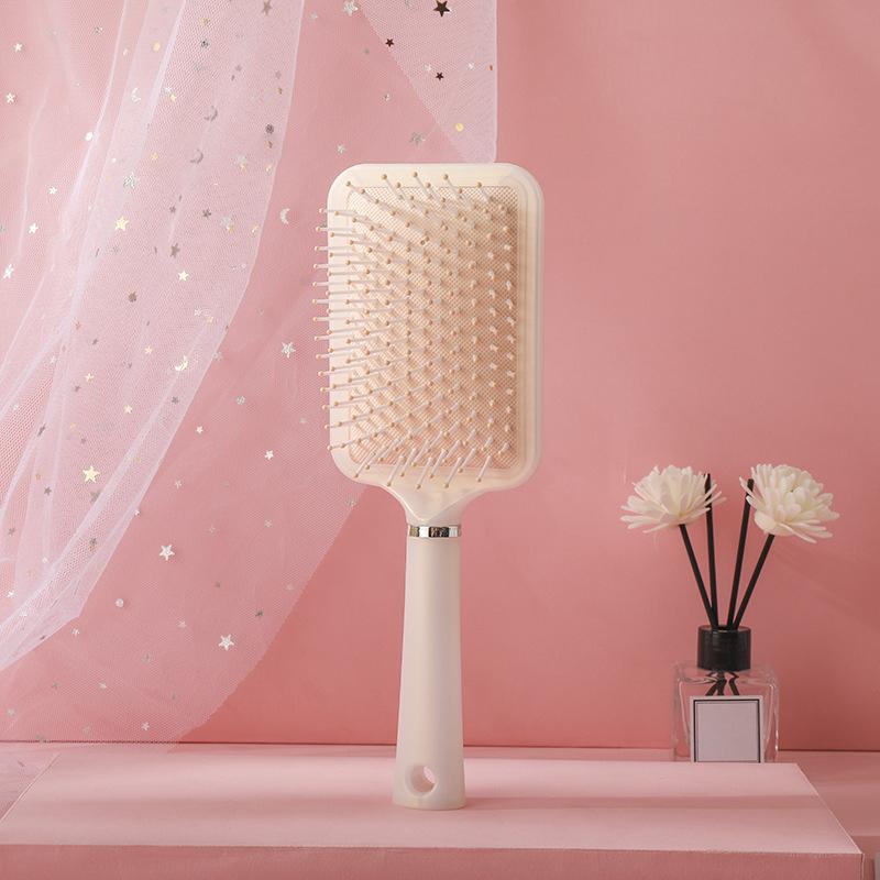 

Пушистая расческа для завивки волос на воздушной подушке, антистатическая массажная щетка для волос, вьющаяся щетка для распутывания волос, женская парикмахерская расческа для укладки волос шампанского