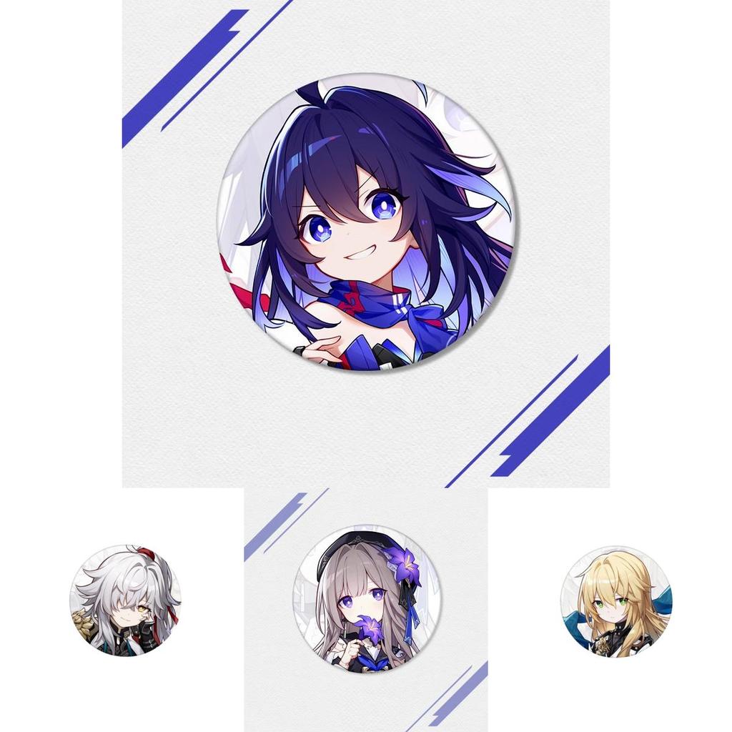High-quality Honkai Star Rail Metal Badges Choose Your Favorite Character!