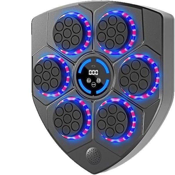 Adjustable Smart Boxing Machine: Fitness & Music Wall Target for Adults & Kids