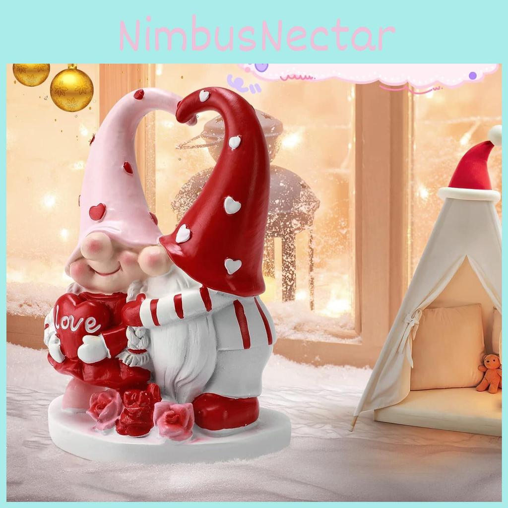 Charmante Harz-Gnom-Figur für die Heimtischdekoration Perfektes Valentinstagsgeschenk