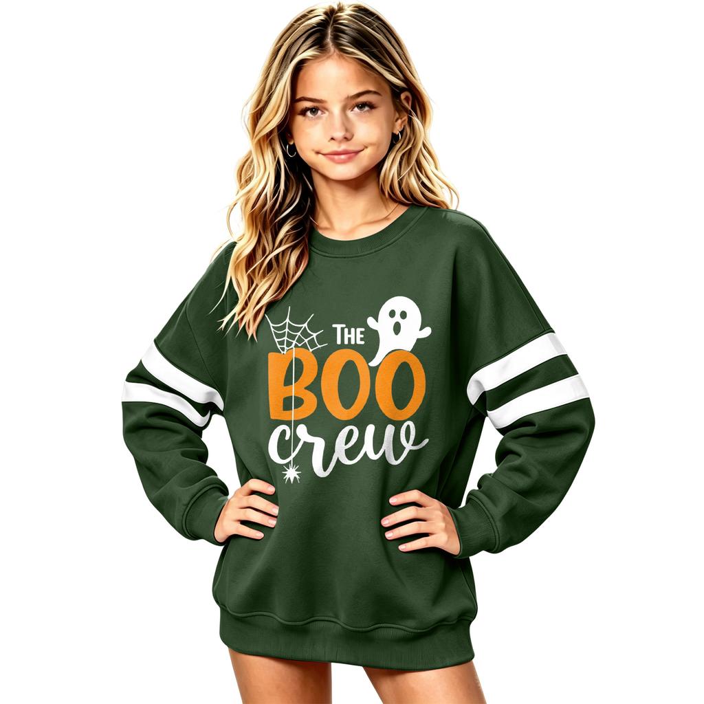 Halloween Boys Girls Long Sleeve Sweatshirt Casual Comfortable Pullover Top for Older Kids