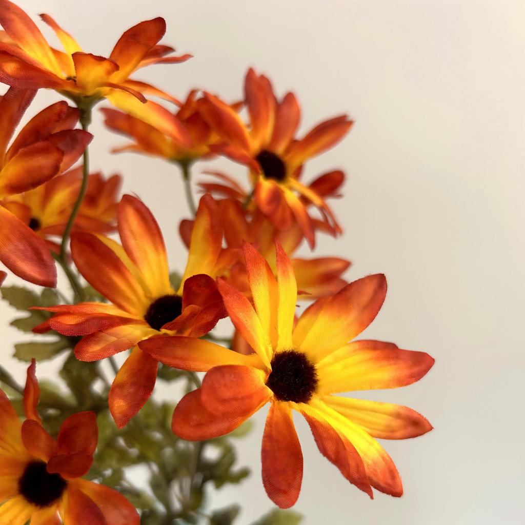 14-Stem Chrysanthemum Artificial Flowers - Realistic Faux Bouquet For Year-Round Home Decor