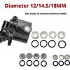 Clear Brake Sight Glass Service Parts Kit, 10-Piece Motorcycle Repair Set with Rubber Gasket Components for Upkeep