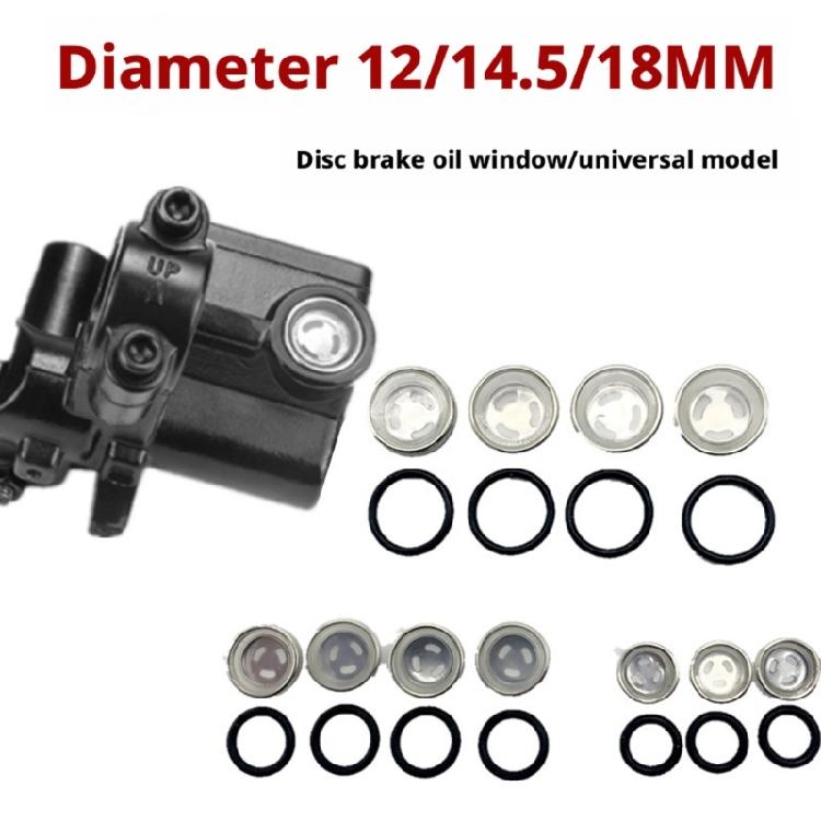 Clear Brake Sight Glass Service Parts Kit, 10-Piece Motorcycle Repair Set with Rubber Gasket Components for Upkeep