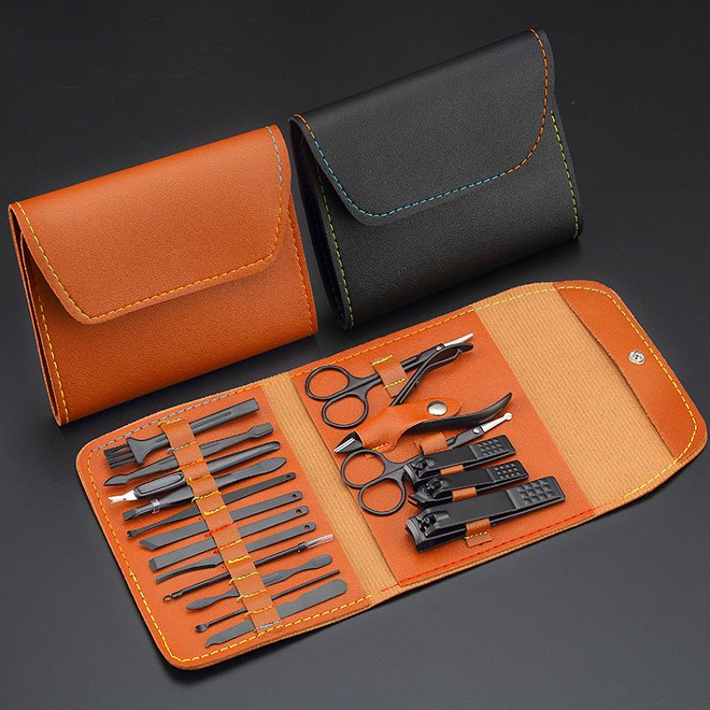 Nail clipper 18 piece set beauty tool set wholesale nail clipper folding bag nail clipper