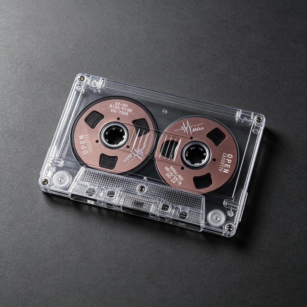 Double-Sided Metal Mini Open Reel 50-Minute Type I Blank Recording Tape for DJs and Music Collections