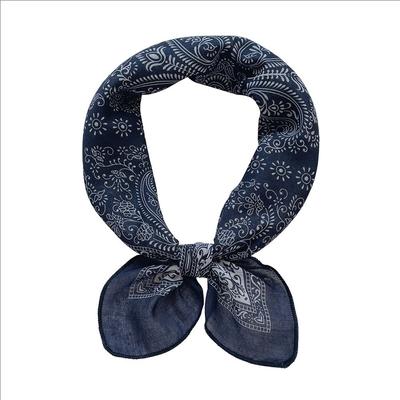Women's Premium Versatile Small Square Scarf: Unique Paisley Design Head Cover & Neck Scarf