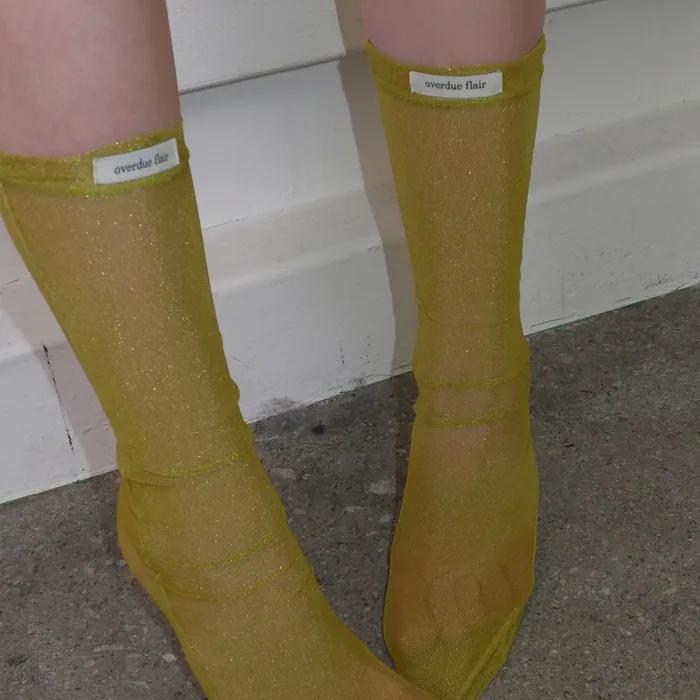 MESH SOCKS_OLIVE