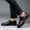 Sandals Men's Summer 2025 New Business Casual Leather Hollow Hole Shoes Non-slip Middle-aged Dad Leather Shoes