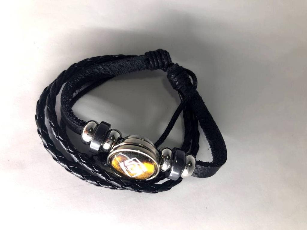 TiproPechka Genshin Impact Eye of God Rock Bracelet, Braided Elemental Magical Organ Bracelet with Seven Heavenly Gods Statues, Cosplay Accessory