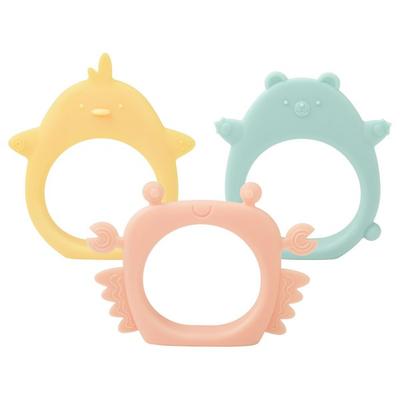Baby & I Infant Silicone Cream Attachment Teether 3-piece Set, Nozzle, Ari, Gomi, Toto, 1 Set, Korean Baby Products