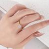 Korean Style Claw-Set Zircon Titanium Ring: Elegant 2023 Wedding Design for Women