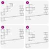 180cm Wall Mounted TV Entertainment Center, Modern Wood Floating Media Console & Display Shelves with Storage Cubes, DIY Living Room Shelf Unit