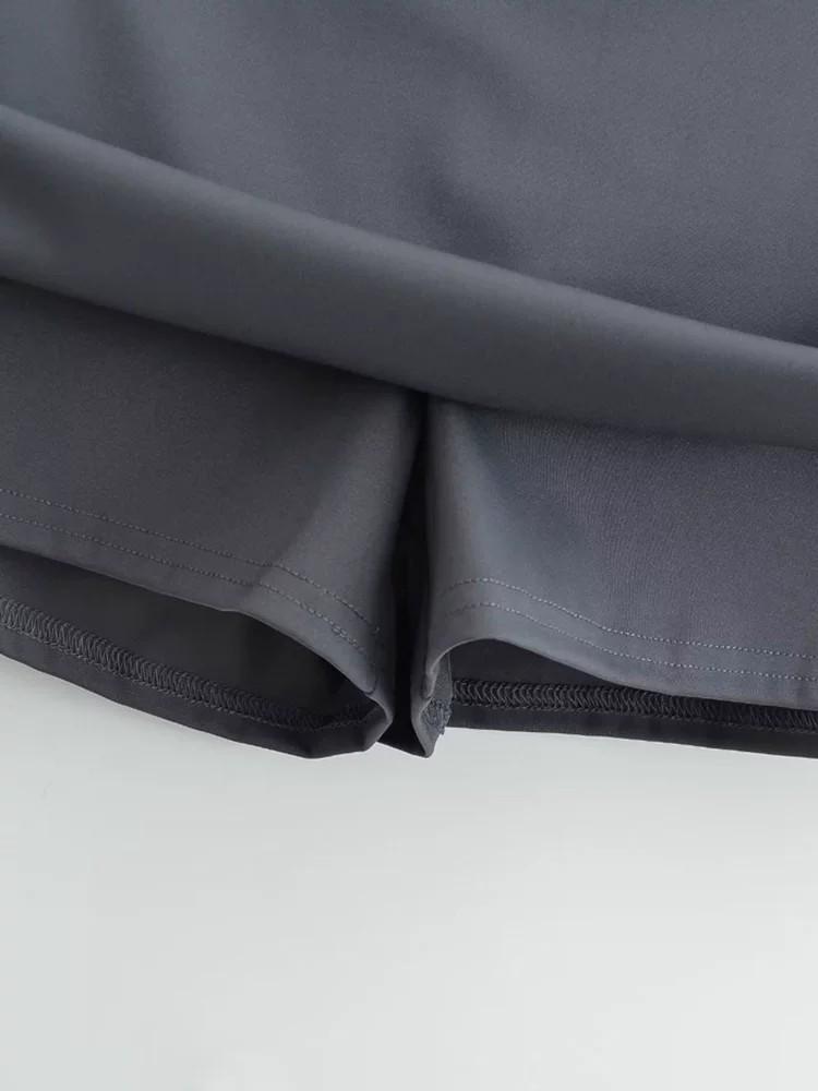 Women's Summer 2026 Slimming A-line Yoga Skort - American Style, Anti-Exposure, Hip-Hugging Sports Skirt