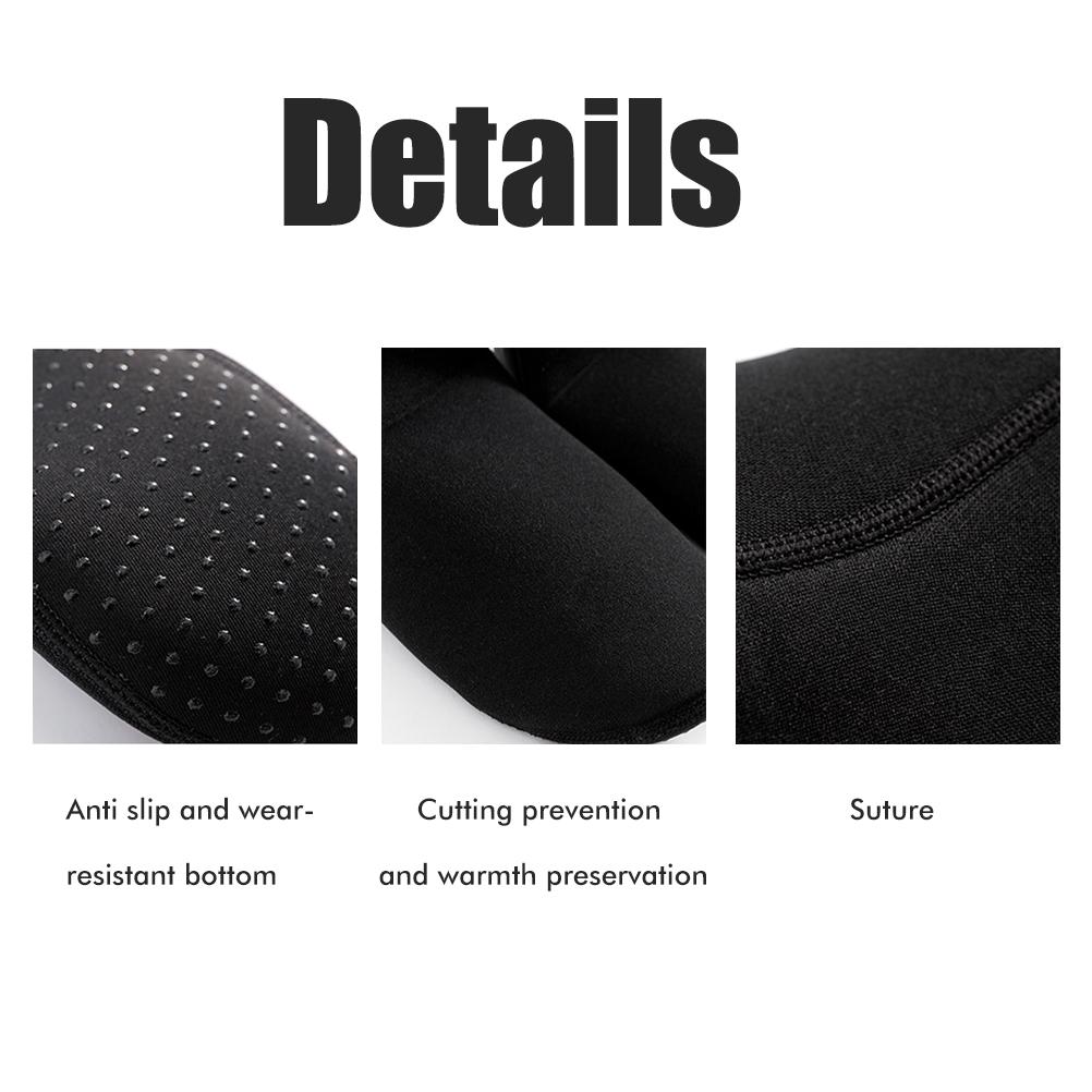 1 Pair 3mm Neoprene Socks Unisex Diving Socks Thermal Anti Slip Beach Socks for Diving Swimming Snorkeling