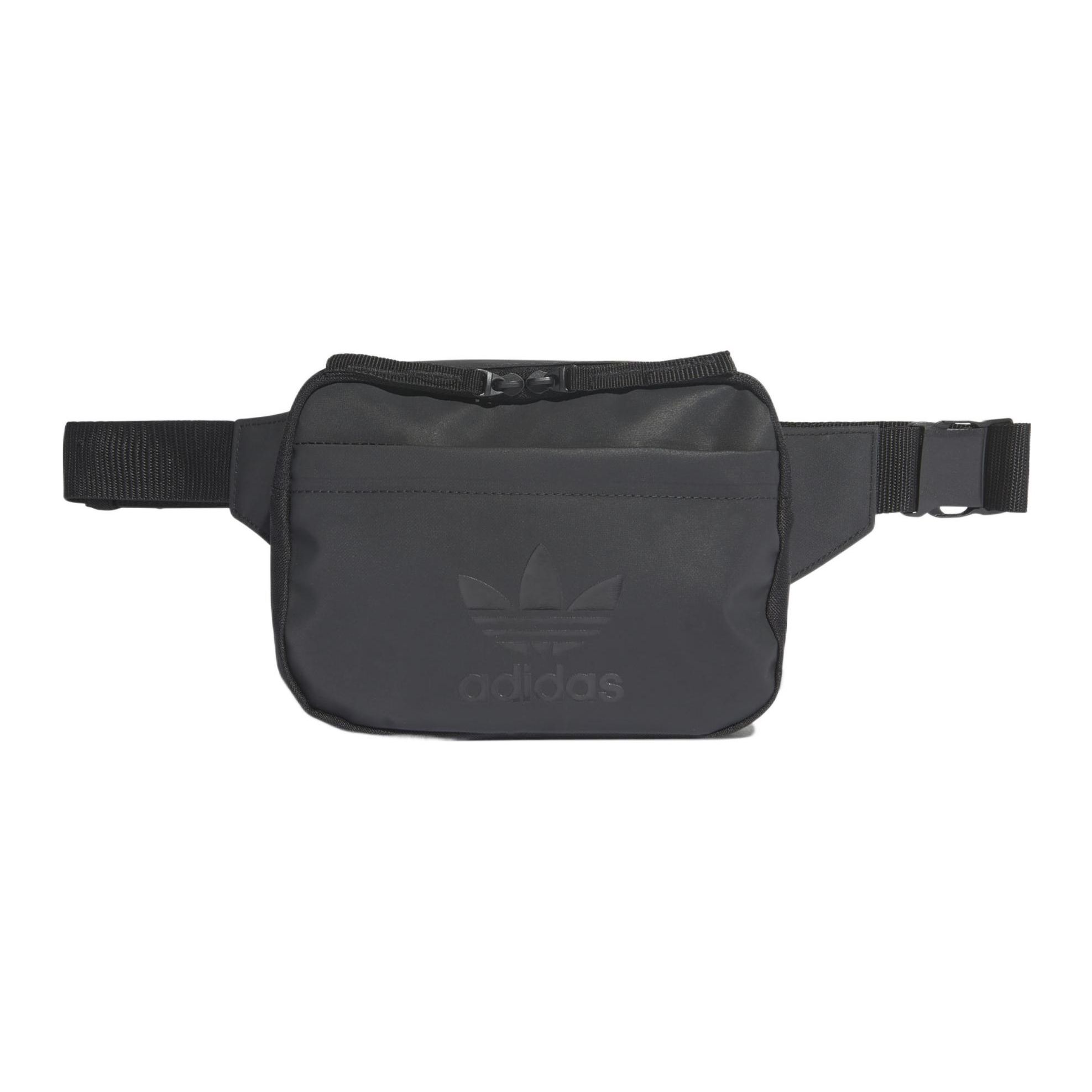 Adidas Originals Three Stripes Large Logo Basic Black Warrior TPU Chest Bag Unisex bags HD7194 Pure Black
