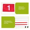 Golfs Pin Flags Hole Cup Set Golfs Practice Putting Green Flags and Hole Cup Portable Golfs Flagstick for Yard Backyard