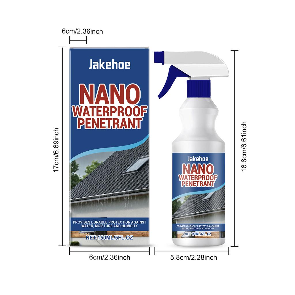 Nano Waterproof Penetration Spray Invisible Sealant Anti‑Leak Permeable Repair Coating Crack Repair Leakproof Sealant Spray 150g