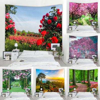 Natural Wall Tapestry Mandala Garden Landscape Bohemian Room Decor Psychedelic Tapiz Hippie Bedroom Hanging Cloth