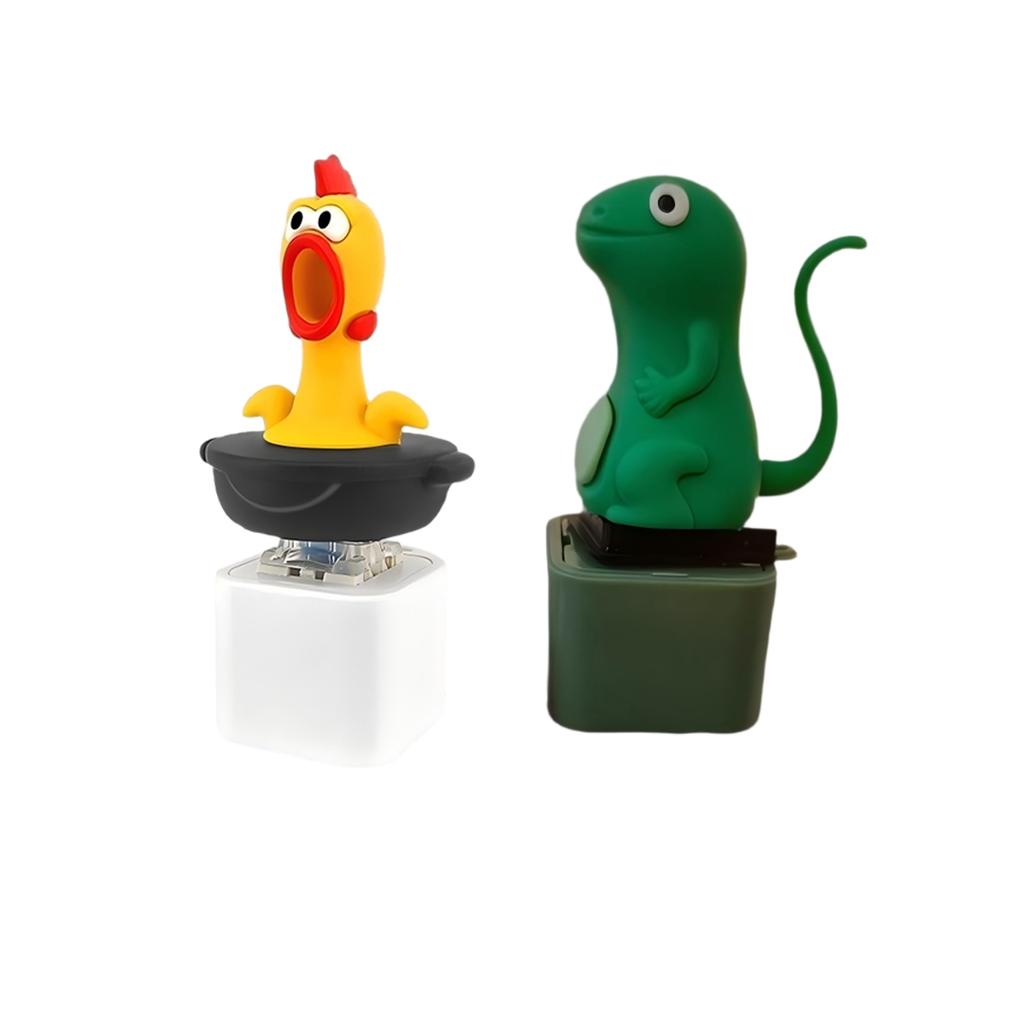 Portachiavi Giocattolo Fidget Rana Gracidante Portachiavi Gallo Ricaricabile Con Suono & LED, Cliccatore Tastiera Anatra Divertente Sollievo dallo Stress