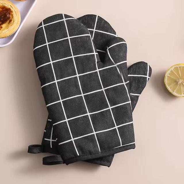 Insulated Gloves Heat-resistant Microwave Gloves Heat-resistant Kitchen Oven Gloves Anti Slip Wear-resistant Baking Gloves