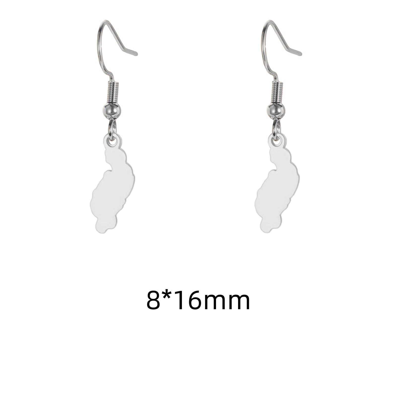 Stainless Steel Canary Islands Earrings La Palma Ei Hierro La Gomera Tenerife Gran Canaria Fuerteventura Lanzarote Earrings