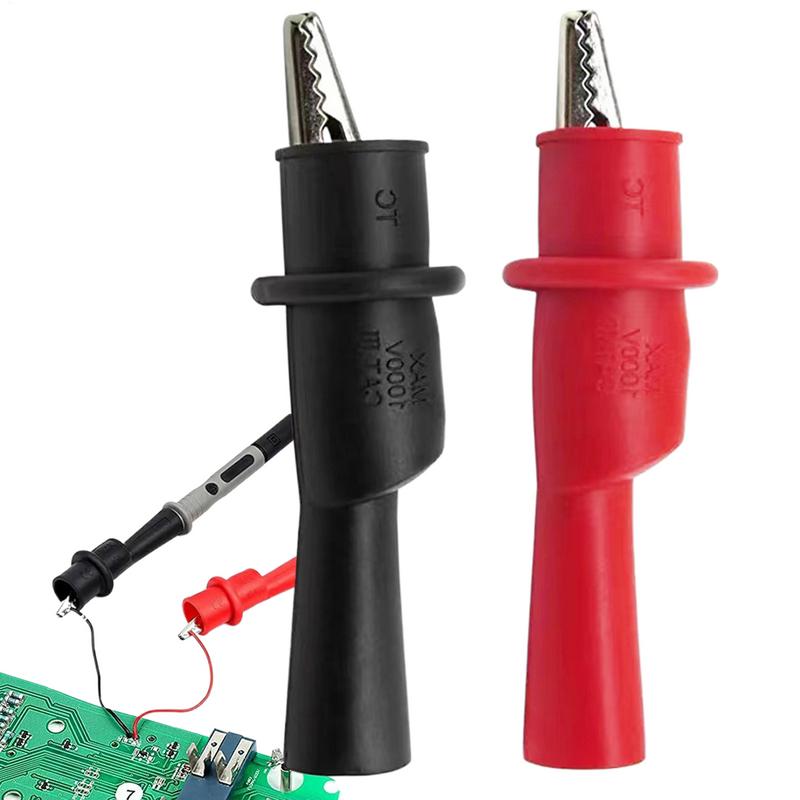 1 Pair Alligator Crocodile Test Clip Clamp For Multimeter Tester Probe Crocodile Electrical Clamp for Testing Probe Meter