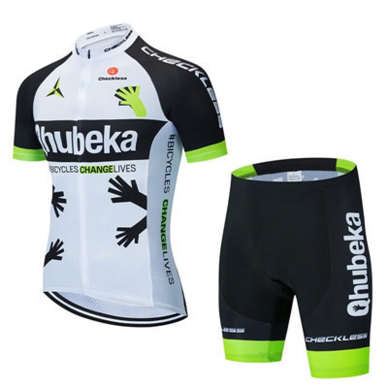 Mens Cycling Jersey Set Short Sleeve Breathable Road Bike Apparel Outdoor Sport Wear