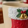 Christmas Coffee Cup Christmas Tree Elk Stocking Gingerbread Man Mug 260ml Dishwasher Microwave Tea Cocoa Cup for Home Office Outdoor Use