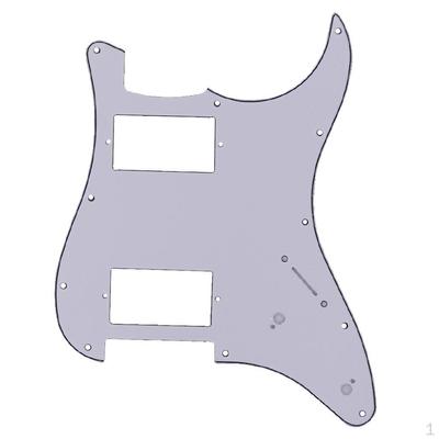 Pickguard de guitarra elétrica Hole para peças de estilo moderno ST Sq, branco