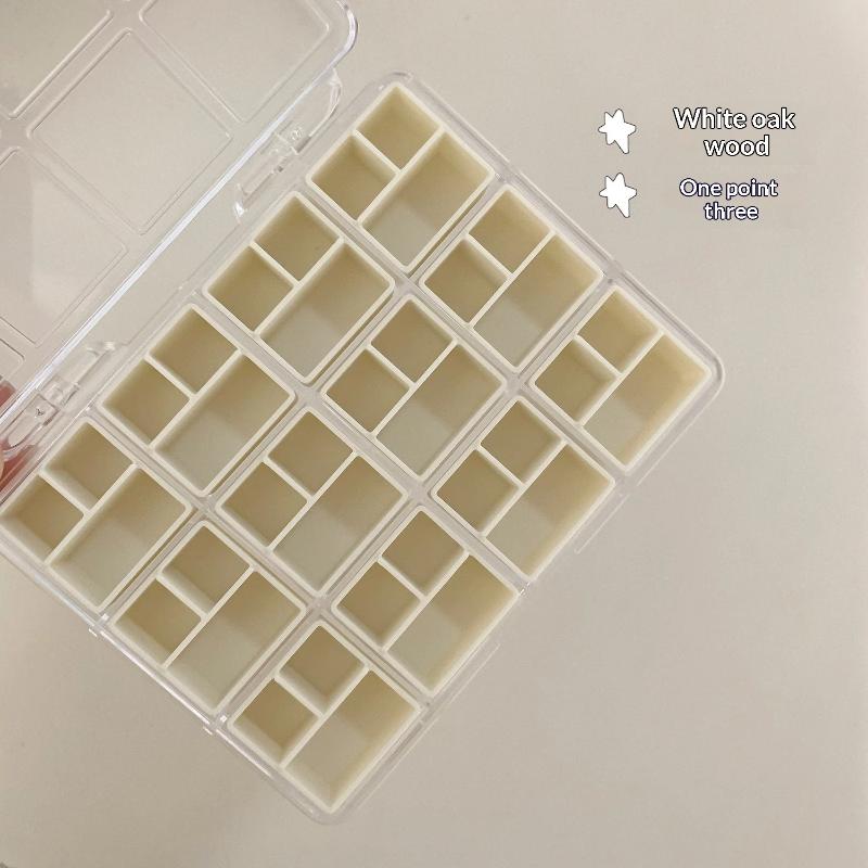Jewelry Earrings Display Box with Transparent Design for Comprehensive Nail Accessories Storage