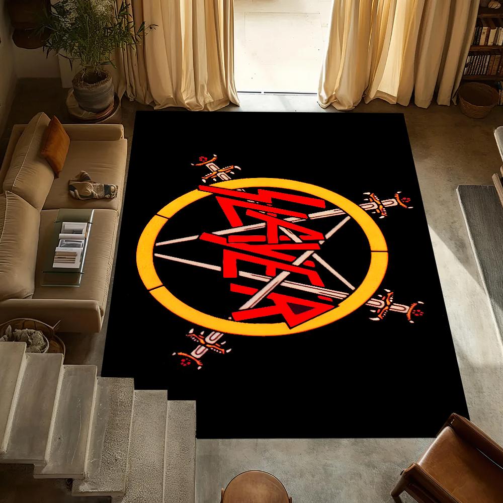 Band S-Slayer k-Kerry King Small Carpet Anti-Slip Kitchen Bedroom Handmade Tufted Rug Carpet Living Room Entrance Decoration