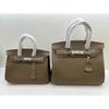 Neue Leder Swift Leder Silberne Schnalle Platin Tasche Erste Schicht Rindsleder Atmosphärische Handtasche Mode Styling Schultertasche Damen