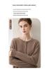 Kangsai 100% Pure Cashmere Women's Round Neck Cardigan - Autumn/Winter Knit Sweater Jacket Top