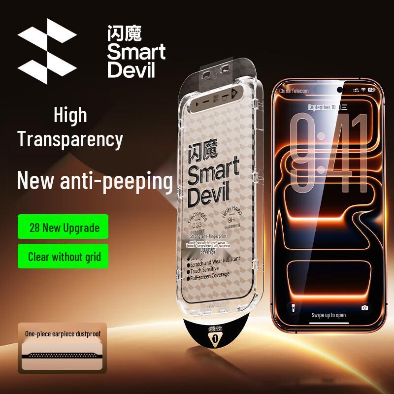 Shamo Datenschutz Panzerglas Displayschutz für iPhone