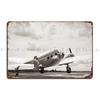 Airplane Metal Plaque Poster Wall Decor Custom Garage Club Customize Tin Sign Poster