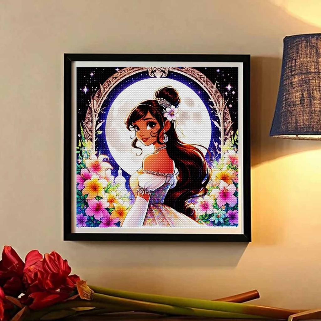 Disney 5D Diamond Painting Princesses Cross Stitch Mosaic Kit Home Decoration Wall Sticker DIY Handmade Gift