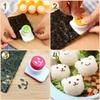 Orirya Alga Nori Lindo Onigiri Sonrisa Forma Fácil Sonrisa DIY Caja Bento Cocina Decoración Bento Juego de 3 Perforadora, Cortador, Diseño, Perforadora, Perforadora,