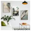 Shades, wall painting on canvas, Nordic posters and prints, wall panels for living room decor, foggy plant, dried leaves, sunlight