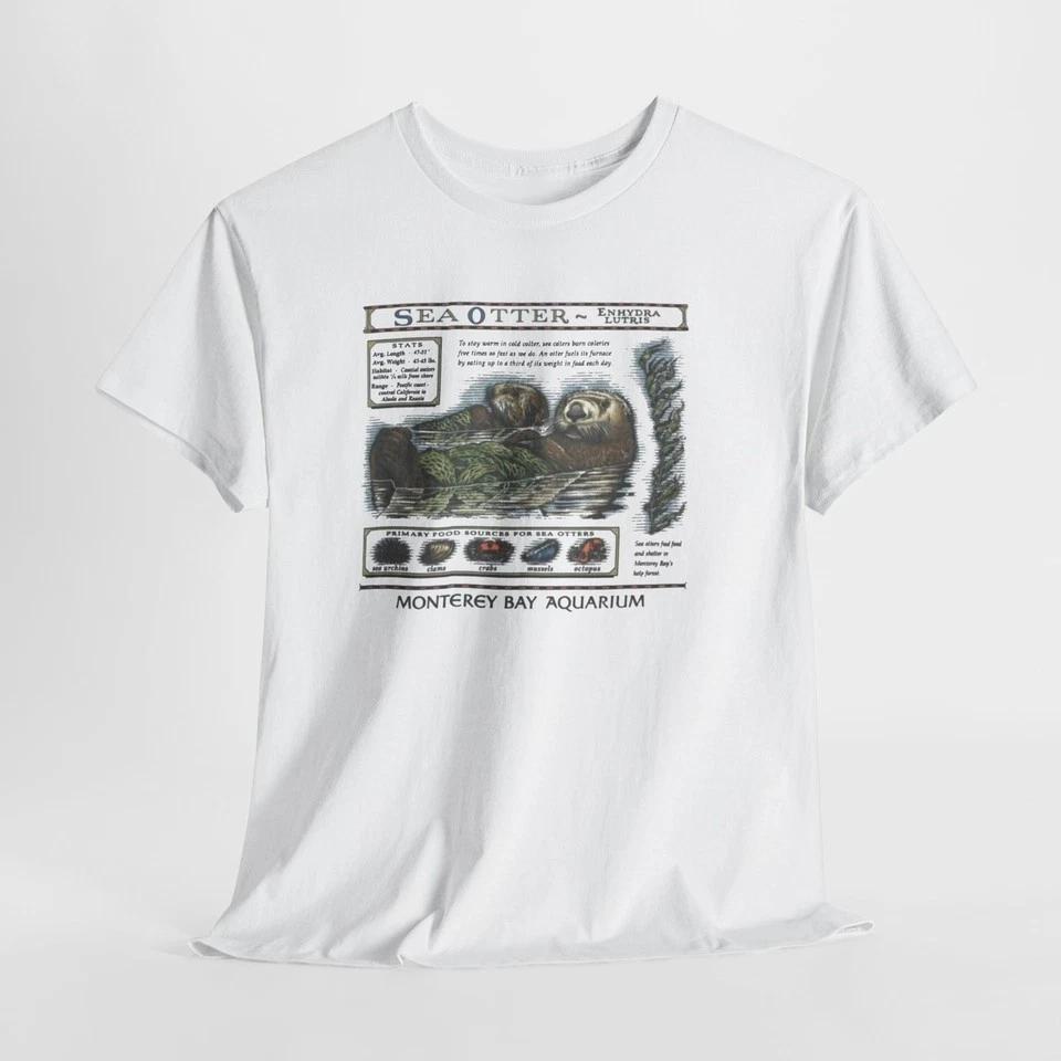 

Vintage Sea Otters Monterey Bay Aquarium Tee, Unisex Shirt Q7165 L