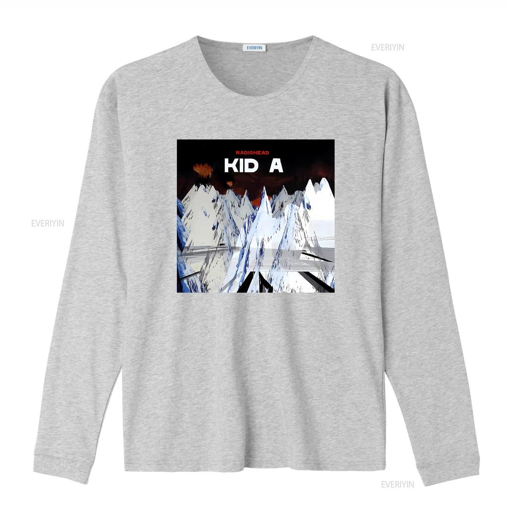 Radiohead Kid A T Shirt Band Music Alternative Rock Clothing Concert Merchandise Vintage Washed Graphic Streetwear Comfortable
